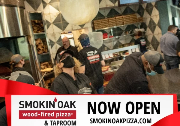 Smokin’ Oak Wood-Fired Pizza & Taproom Now Open in Midtown Crossing, Omaha!